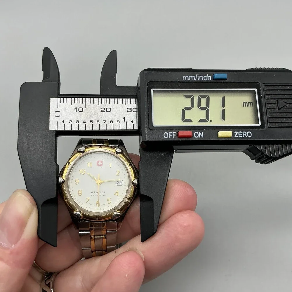 Wenger S.A.K. Design Womens Watch 29mm Two Tone Date Swiss New Battery 6